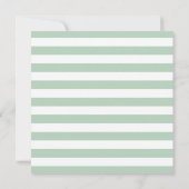 ピーチアンドミントベビー航海のシャワー招待状 招待状 (裏面)