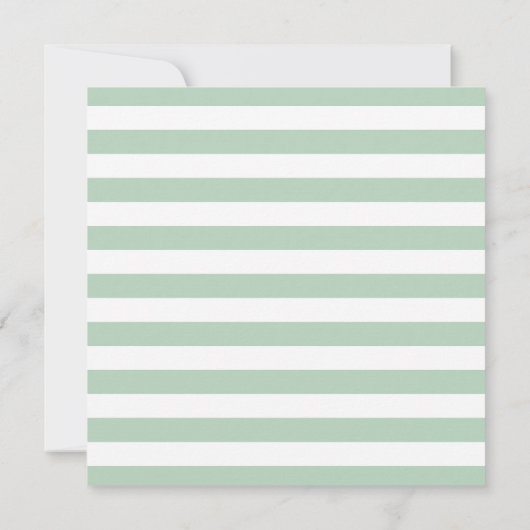 ピーチアンドミントベビー航海のシャワー招待状 招待状 (裏面)