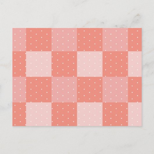 ピーチアンブレラゾウ&バニーガールベビーシャワー インビテーションポストカード (裏面)