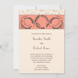 ピーチアールデコサークル結婚式招待状 招待状