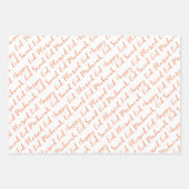 ピーチイード書道マスジドパターンデザイン ラッピングペーパーシート (正面2)