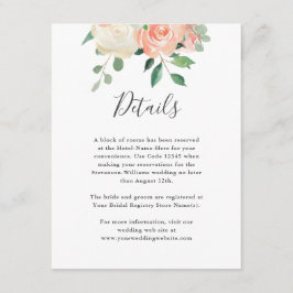 ピーチウォーターのカラー結婚フローラの詳細情報 エンクロージャーカード