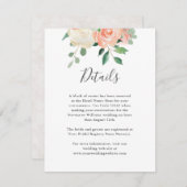 ピーチウォーターのカラー結婚フローラの詳細情報 エンクロージャーカード (正面/裏面)