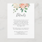 ピーチウォーターのカラー結婚フローラの詳細情報 エンクロージャーカード (正面)