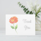 ピーチウォーターカラーデイジー サンキューカード (スタンド正面)