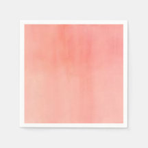 ピーチウォーターカラーデザイン紙ナプキン