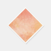 ピーチウォーターカラーデザイン紙ナプキン スタンダードカクテルナプキン (角)