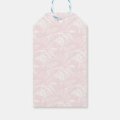 ピーチウォーターカラーバラ&グリーン離れラベル価格 ギフトタグ (裏面)