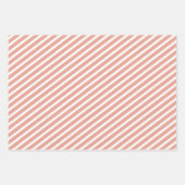 ピーチウォーターカラーフローラ結婚ズ ラッピングペーパーシート (正面3)