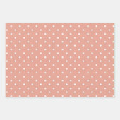 ピーチウォーターカラーフローラ結婚ズ ラッピングペーパーシート (正面2)