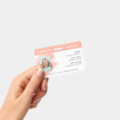 ピーチウォーターカラーホームスクール学生IDバッジ バッジ (手持ち)