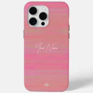 ピーチウォーターカラールックセルフォンケース iPhone 15 PRO MAXケース