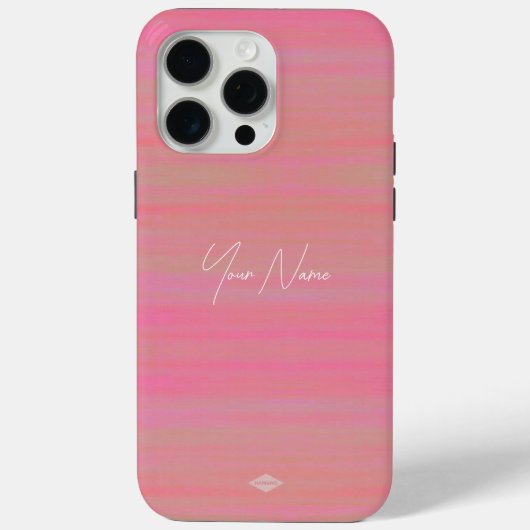 ピーチウォーターカラールックセルフォンケース Case-Mate iPhoneケース (裏面)