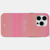 ピーチウォーターカラールックセルフォンケース Case-Mate iPhoneケース (裏面 (横))
