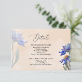 ピーチウォーターカラー&パープルデイジー結婚ズ詳細 エンクロージャーカード (スタンド正面)