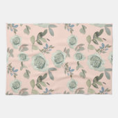 ピーチウォーターバラキッチンタオル キッチンタオル (横)