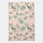 ピーチウォーターバラキッチンタオル キッチンタオル (縦)