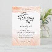 ピーチウォーター洗剤 | peach結婚式招待状 招待状 (スタンド正面)