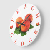 ピーチウォールクロック ラージ壁時計 (傾斜)