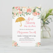 ピーチエイプリルシャワーブリングメイフラワーズ招待状 招待状 (スタンド正面)