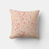ピーチエリー野草草草模様 クッション (正面)