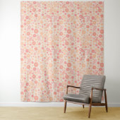 ピーチエリー野草草草模様 タペストリー (インサイチュ)