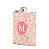 ピーチエリー野草草草模様 フラスク (左)