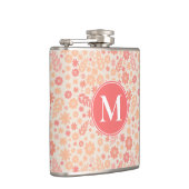 ピーチエリー野草草草模様 フラスク (右)