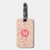 ピーチエリー野草草草模様 ラゲッジタグ (裏面縦)
