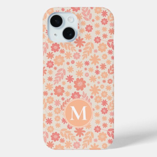 ピーチエリー野草草草模様 Case-Mate iPhoneケース (裏面)