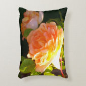 ピーチエレガントイエローローズ アクセントクッション (正面(垂直))