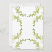 ピーチエレガントガーデンフローラキンセアニラ誕生日 招待状 (裏面)