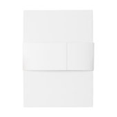 ピーチエレガントバラシンプルグラム結婚ズ 招待状ベリーバンド (裏面例)