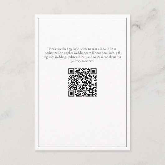 ピーチエレガントフローラポピー結婚ズホテル エンクロージャーカード (裏面)