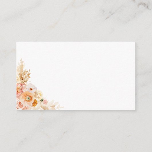 ピーチエレガントフローラ結婚のウェブサイト/詳細 エンクロージャーカード (裏面)