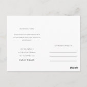 ピーチエレガントブルーフローラメールボックス移動 ポストカード (裏面)