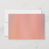 ピーチエレガントブーケとダイヤモンドサンキューカード セーブザデート (裏面)