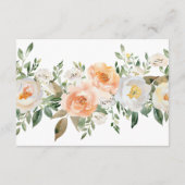 ピーチエレガントベビーガール赤ちゃんシャワーベビー本 エンクロージャーカード (裏面)