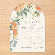 ピーチエレガントホワイトフローラユーカリ結婚ズアーチ