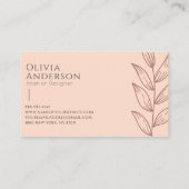 ピーチエレガントボホトロピカルモダン 名刺 (裏面)