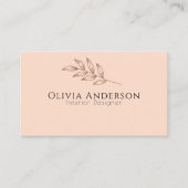 ピーチエレガントボホトロピカルモダン 名刺 (正面)