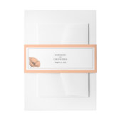 ピーチエレガントポピーフローラ結婚式招待状 招待状ベリーバンド (正面例)