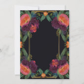 ピーチエレガントマゼンタビンテージ結婚式招待状 招待状 (裏面)