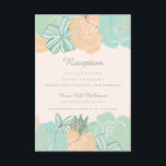 ピーチエレガントミントフローラウェディングレセプション エンクロージャーカード<br><div class="desc">フローラエレガントウェディングレセプションエンクロージャカード桃のバラ、ミントバラ、青い花とモダン、上品なタイポグラフィ。魚の切り身による一部の要素。***フォントのフォントもしまたはサイズを変更すると、招待プリントが変更される可能性があることに注意してください。それはプリントあなたのモニター上で見る方法を見る。私は一度それを注文した後、あなたのカードが表示されない、そしてZazzleは何も編集しない(タイポス、アラインメントなど)。</div>