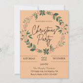 ピーチエレガントリースクリスマスパーティー 招待状 (正面)