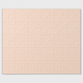 ピーチエレガントーライトピンク小さな幾何学的アート ラッピングペーパー (フラット)