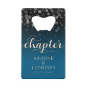 ピーチエレガント・オーシャ結婚ニック・ブルー クレジットカード栓抜き (正面)