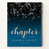 ピーチエレガント・オーシャ結婚ニック・ブルー ノートブック (裏面)