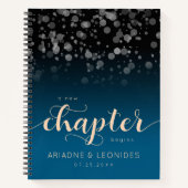 ピーチエレガント・オーシャ結婚ニック・ブルー ノートブック (正面)