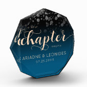 ピーチエレガント・オーシャ結婚ニック・ブルー フォトブロック (左)